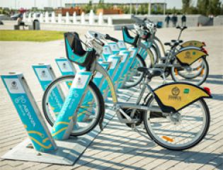 В Астане открыли более 20 новых станций велопроката