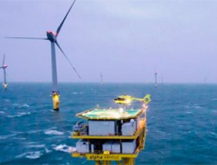 Вертолет H145 испытали на шельфовой трансформаторной платформе ВЭС
