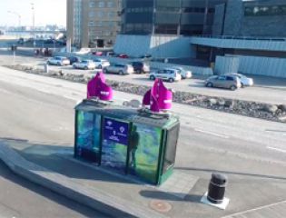 В Рейкьявике появилась первая остановка, собирающая энергию ветра