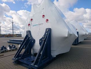 Первые гондолы и ступицы для Азовской ВЭС отгружены заказчику