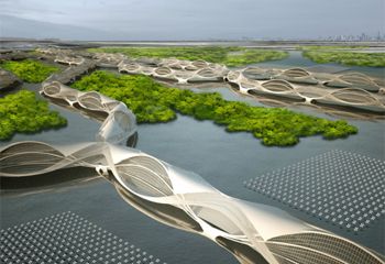 Жизнедеятельность экогорода Wetropolis будут поддерживать приливы и отливы