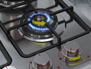 Особая конфигурация конфорки кухонной плиты позволит сэкономить газ