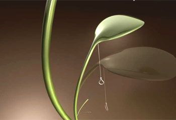 Энергоэффективный торшер Leaf Lamp, напоминающий экзотическое растение