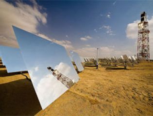 Крупнейшая солнечная тепловая электростанция строится в пустыне рядом с Лас-Вегасом