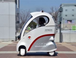 Hitachi представила одноместный роботизированный электромобиль