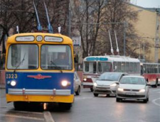 Парад троллейбусов прошел в центре Москвы