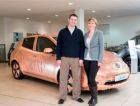 Компания Nissan необычным образом отметила выпуск юбилейного электрокара