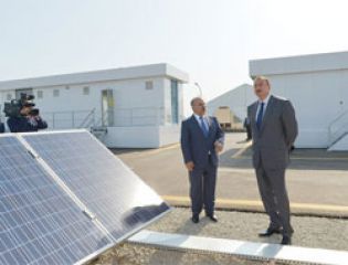 В Баку состоялось открытие солнечной электростанции